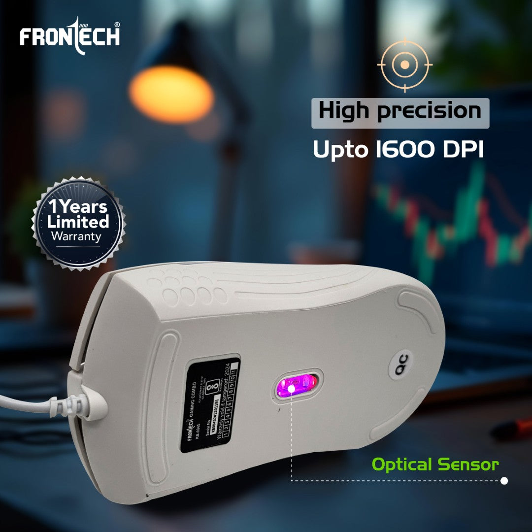 Frontech Nova Knight Wired Gaming Set: Rainbow LED, 104 Keys, 1600 DPI (KB-0045) Frontech Nova Knight Wired Gaming Set: Rainbow LED, 104 Keys, 1600 DPI (KB-0045)